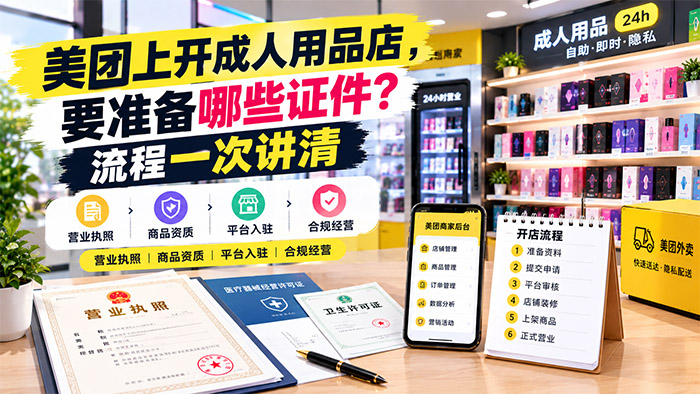 美团成人用品店怎么开?证件、资质和入驻流程一次说清 美团成人用品店怎么开?证件、资质和入驻流程一次说清