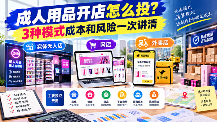 成人用品开店怎么投资?3种经营模式的成本和风险一次讲清 成人用品开店怎么投资?3种经营模式的成本和风险一次讲清