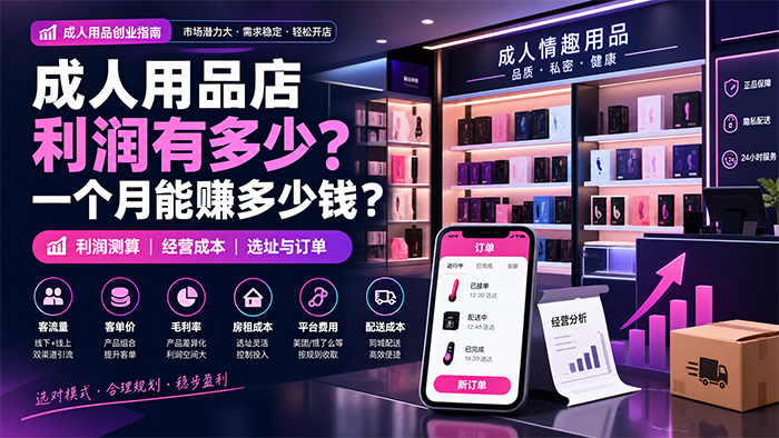 情趣成人用品开一家店的利润有多少?一个月能赚多少钱? 情趣成人用品开一家店的利润有多少?一个月能赚多少钱?
