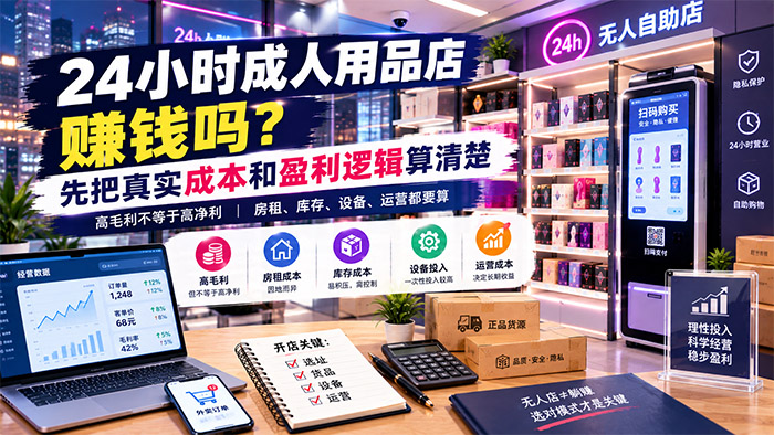24小时成人用品无人店到底赚不赚钱?先把这笔账算清楚 24小时成人用品无人店到底赚不赚钱?先把这笔账算清楚