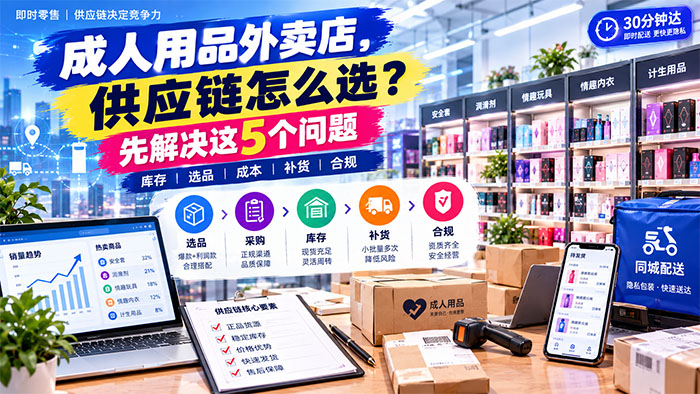 成人用品外卖店怎么选供应链?这5个问题不搞清楚,订单越多越累 成人用品外卖店怎么选供应链?这5个问题不搞清楚,订单越多越累